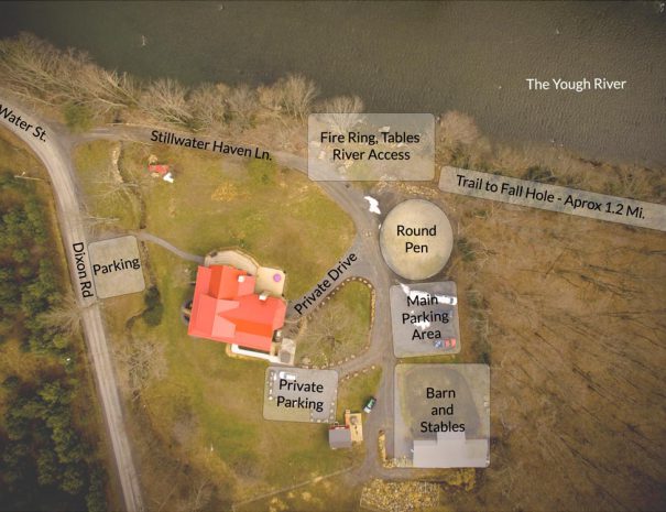 Aerial Overlay of Stillwater Haven and property